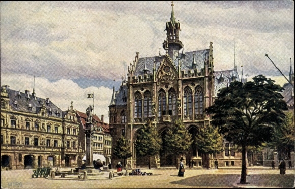 Artist PC Erfurt in Thuringia, town hall