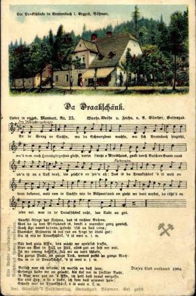 30 individual song cards, Anton Günther