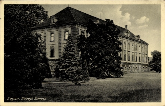 Ak Żagań Sagan Schlesien, Herzogliches Schloss