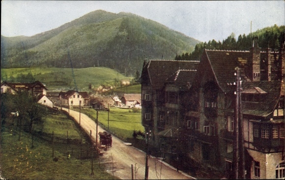 Postcard Steinhaus am Semmering Styria, partial view