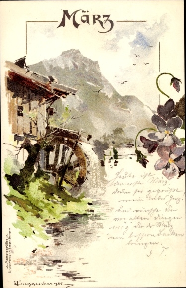 Artist PC Guggenberger, Thomas, March, Water Mill, Month
