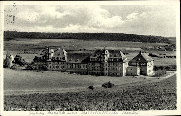 Postcard Egendorf Blankenhain, View of the Thuringian State School