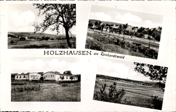 Postcard Holzhausen am Reinhardswald Immenhausen in Hesse, panorama, building