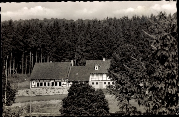 Postcard Röspe Erndtebrück North Rhine-Westphalia, Gasthof Zum Röspetal