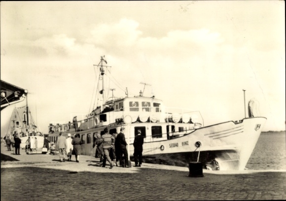 Ak Seebad Binz op Rügen, MS Seebad Binz