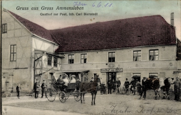 KP Ammensleben Niedere Börde Saksonia-Anhalt, Gasthof zur Post, przewóz