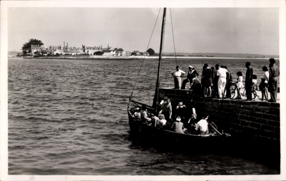 Postcard Loctudy Finistère, boarding for Ile Tudy