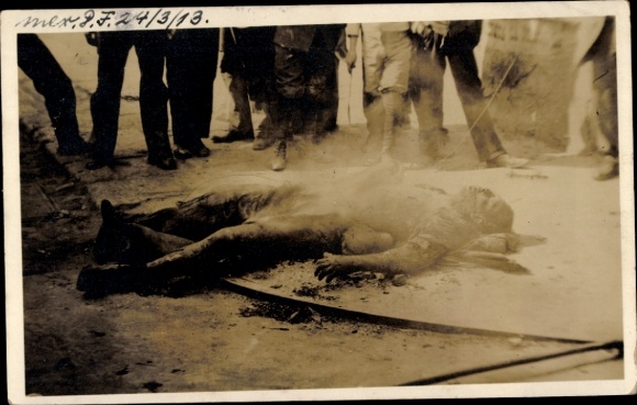 Photo Postcard Mexico, Mexican Revolution, Civil War 1913