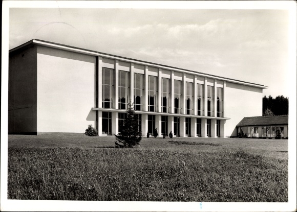 Postcard Grünberg in Hesse, sports school, Hess. Football Association eV