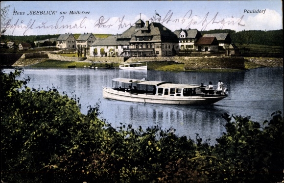PC Paulsdorf Dippoldiswalde, Haus Seeblick on Lake Maltersee