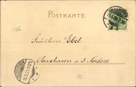 Artist Chromo-Litho Hammel, Otto, Hanover in Lower Saxony, Leibnizhaus