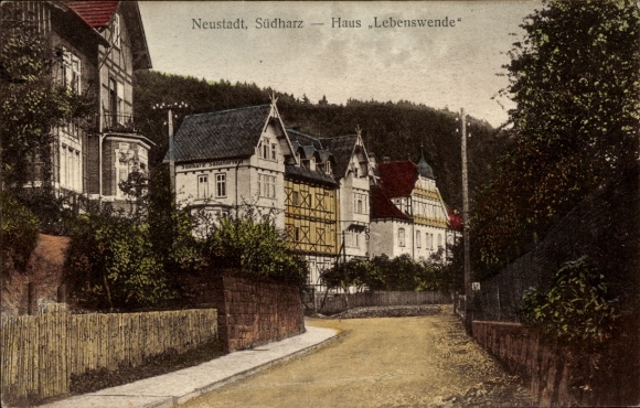 Ak Neustadt im Harz Harztor Thüringen, Haus Lebenswende