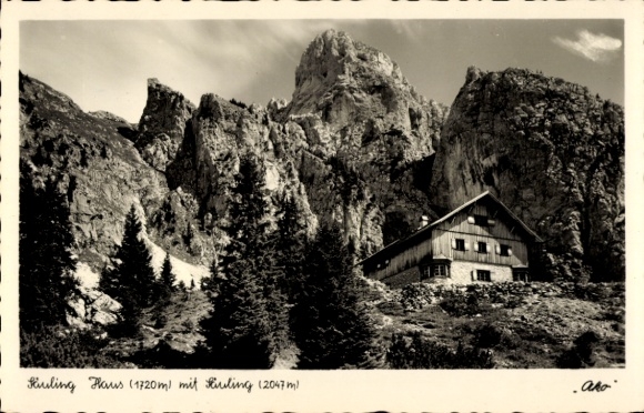 Postcard Pflach in Tyrol, Säulinghaus
