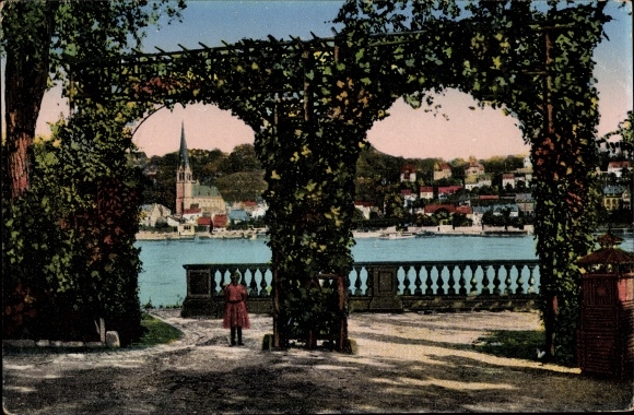 Ak Koblenz am Rhein, Rheinanlagen, Blick auf Pfaffendorf