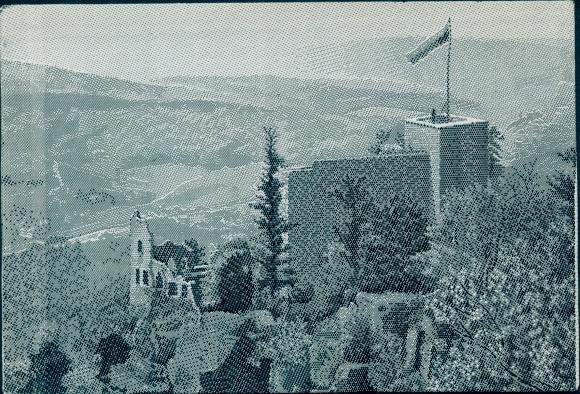 Silk PC Baden Baden am Schwarzwald, old castle, ruins