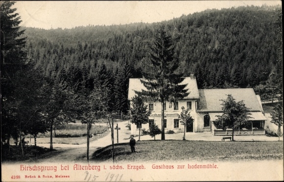 PC Hirschsprung Altenberg, Eastern Ore Mountains, Inn zur Ladenmühle, forest