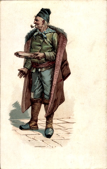 Postcard Man in Italian Folk Costume