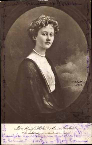 Artist PC Kosel, HC, Grand Duchess Marie Adelheid of Luxembourg