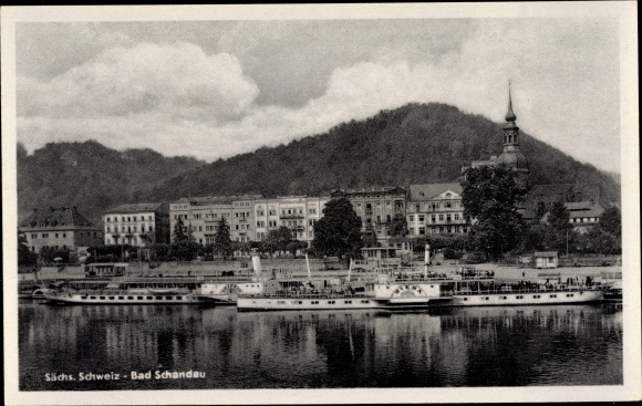 Ak Bad Schandau Sächsische Schweiz, Elbdampfer Riesa