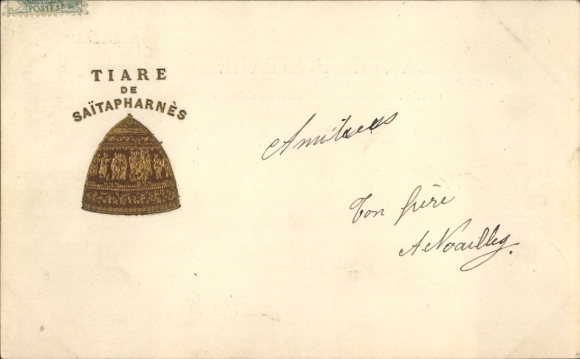 Embossed Postcard Saitaphernes Tiara, Headgear