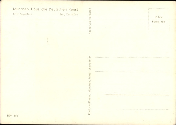 Artist PC Bayerlein, Fritz, Kallmünz Castle, HDK 503