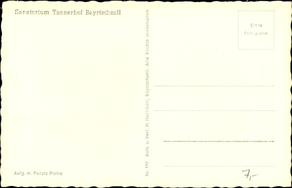 Postcard Bayrischzell in the Mangfall mountains of Upper Bavaria, Sanatorium Tannerhof