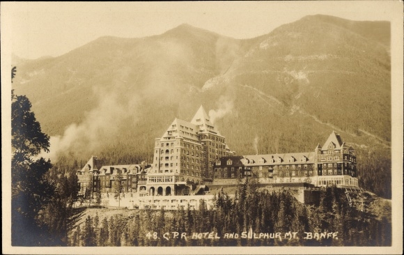 KP Banff Alberta Kanada, CPR Hotel, Góra Siarkowa