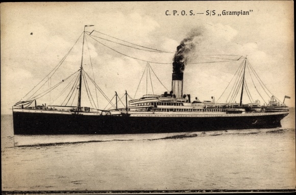 Ak CPOS, SS Grampian van de Allan Line, Canadian Pacific Line