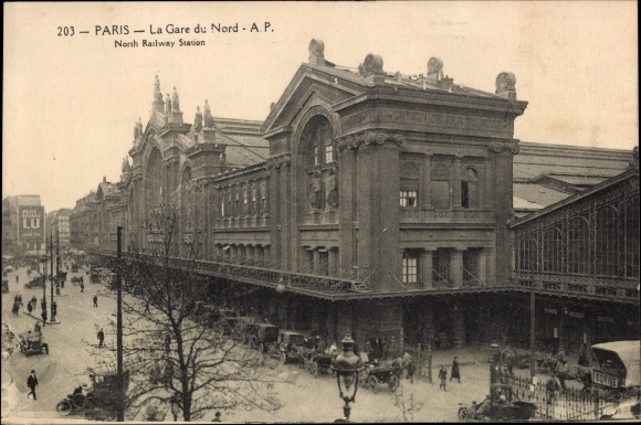 Postcard Paris X, Gare du Nord