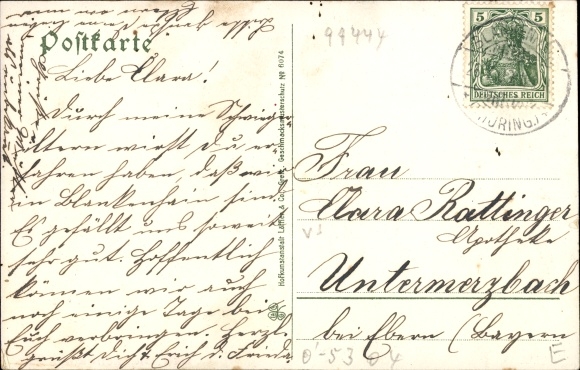 Ansichtkaart Blankenhain in Thüringen, Villa Saal
