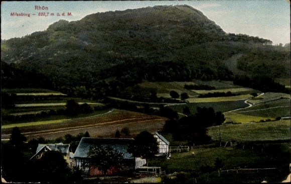 Postcard Hofbieber in the Rhön, Milseburg