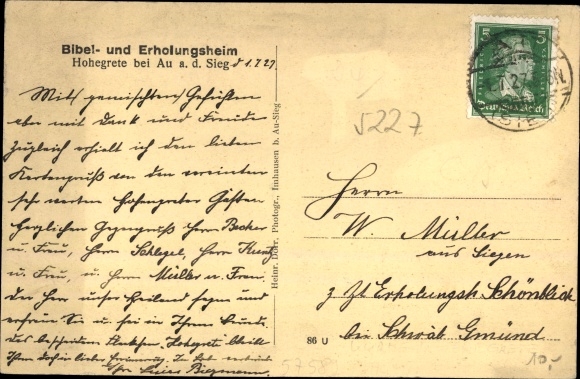 PC Hohegrete splendor Sauerland, bible and convalescent home larch, vicarage