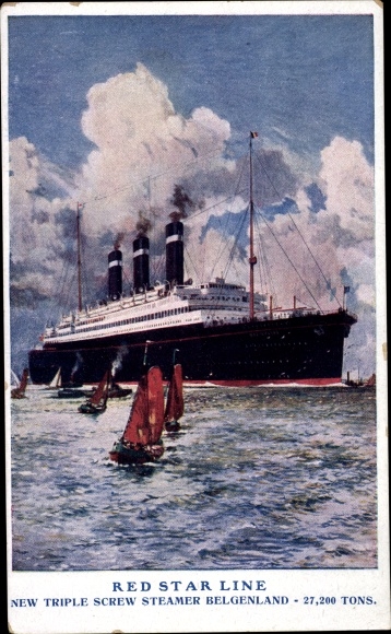 PC steamer Belgenland, Red Star Line