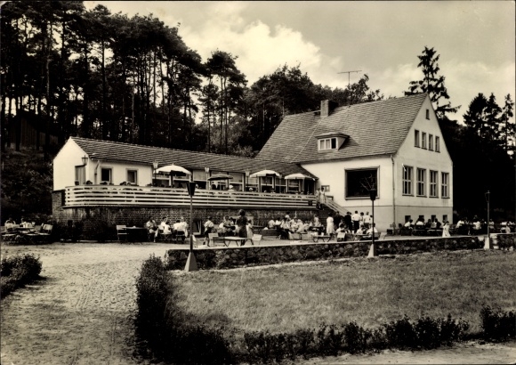 Postcard Krakow am See in the district of Rostock, HOG Am Jörnberg, terrace, sunshades