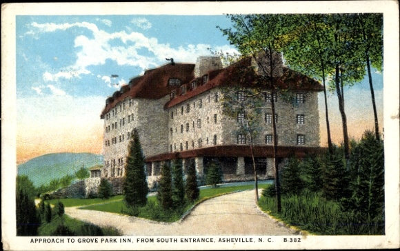 Ak Asheville North Carolina, VS, routebeschrijving naar Grove Park Inn