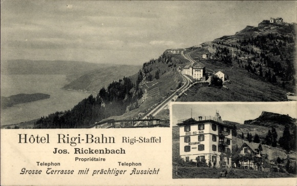 KP Arth Canton Schwyz Szwajcaria, Hotel Rigi Bahn, Rigi-Staffel