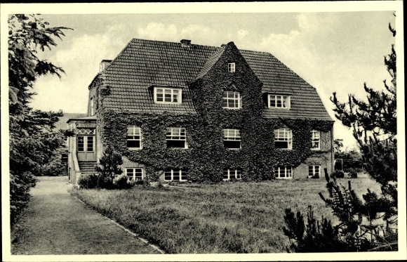 Postcard Südstrand Wyk auf Föhr North Friesland, children&#39;s home Koehler