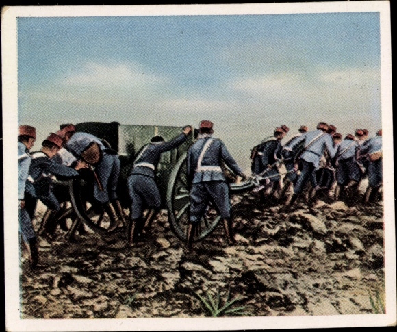 Collector's picture The post-war period No. 84, December 1924, The war in Morocco, Spanish artillery