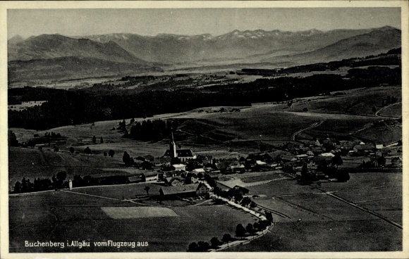 Ak Buchenberg im Oberallgäu, Fliegeraufnahme