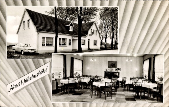 Ak Halver in Westfalen, Wegerhof, Haus Wilhelmshöhe, Gastraum