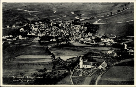 Ak Neustadt an der Aisch Mittelfranken, Luftaufnahme