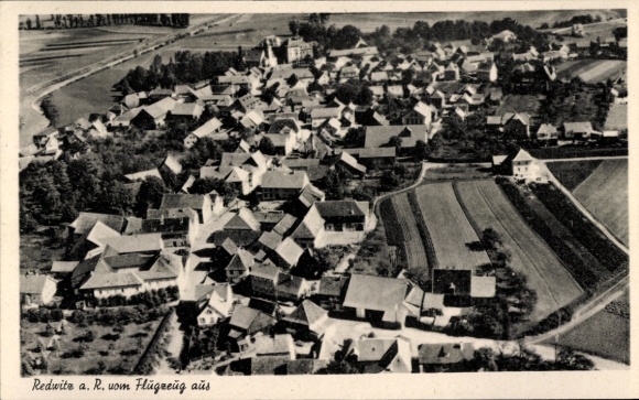 Ak Redwitz an der Rodach Oberfranken, Fliegeraufnahme