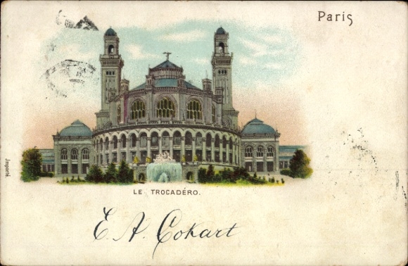 CPA Parijs XVIe, Trocadéro