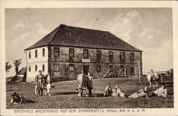 Ak Wildflecken in de Rhön Neder-Franken, Dammersfeld, Gasthaus Wiesenhaus