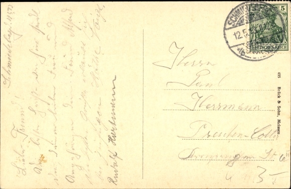 Postcard Schmiedeberg in the Erzgebirge, Restaurant Wahls Mühle