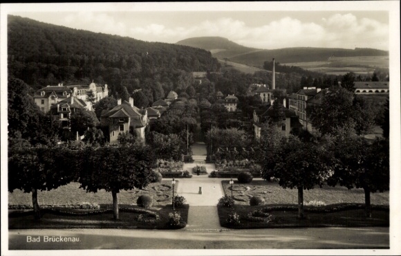 Postcard Bad Brückenau in Sinntal Lower Franconia, general view