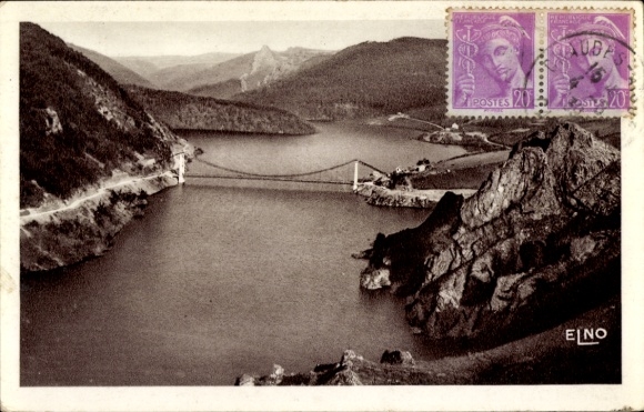 Postcard Tréboul Douarnenez Finistère, The new bridge