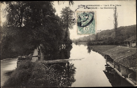 Ak Broglie Eure, La Charentonne, Normandië
