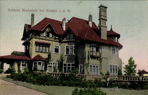 Postcard Bockstadt Eisfeld in Thuringia, Bockstadt Castle