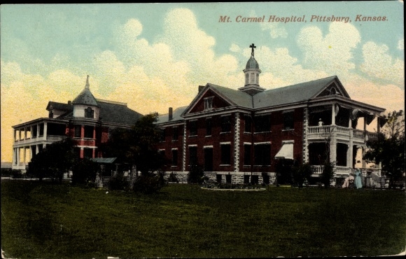 Ak Pittsburg Kansas de V.S., het Ziekenhuis van Mount Carmel